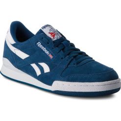 Buty Reebok - Phase 1 Pro Mu CN3427 Bunker Blue/White. Niebieskie sneakersy męskie Reebok, z zamszu, bez zapięcia. W wyprzedaży za 269,00 zł.