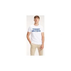 T-shirty z krótkim rękawem Tommy Hilfiger MW0MW09821 TEE. Białe t-shirty męskie TOMMY HILFIGER, s, bez wzorów, bez kołnierzyka, krótkie. Za 164,24 zł.
