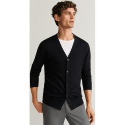 Mango Man - Kardigan Willy. Niebieskie swetry męskie Mango Man, s, bez wzorów, z wełny. Za 199,90 zł.