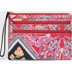 Desigual - Portfel. Czerwone portfele damskie Desigual, bez wzorów, ze skóry ekologicznej. Za 129,90 zł.