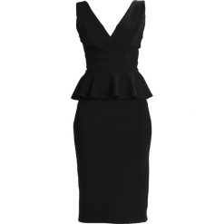 Sukienki hiszpanki: WAL G. RUFFLE WAIST MIDI DRESS Sukienka koktajlowa black