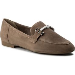 Lordsy MARCO TOZZI - 2-24240-20 Taupe Suede 326. Pomarańczowe mokasyny damskie marki Marco Tozzi, z zamszu, na obcasie. W wyprzedaży za 169,00 zł.