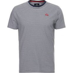 La Martina STRIPED Tshirt z nadrukiem navy/optic white. Niebieskie koszulki polo męskie marki La Martina, xl, z nadrukiem, z elastanu. W wyprzedaży za 404,25 zł.
