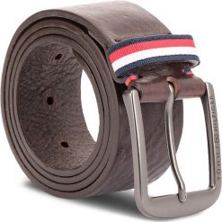 Pasek Męski TOMMY HILFIGER - Classic Jean Belt 4 AM0AM04072 90 261. Pomarańczowe paski męskie TOMMY HILFIGER, w paski, ze skóry. W wyprzedaży za 159,00 zł.
