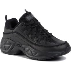 Sneakersy KAPPA - Values 242733 Black 1111. Czarne półbuty damskie Kappa, ze skóry ekologicznej. Za 159,00 zł.