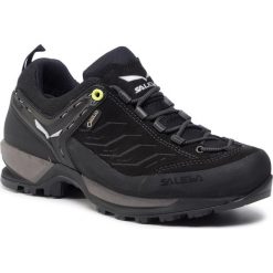 Trekkingi SALEWA - Mnt Trainer Gtx GORE-TEX 63467-0971 Black/Black. Czarne trapery męskie Salewa, ze skóry, bez zapięcia, trekkingowe, gore-tex. W wyprzedaży za 519,00 zł.
