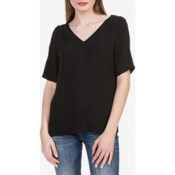 SELECTED Boya Top Czarny. Czarne bluzki damskie Selected, xs, bez wzorów, z wiskozy, bez kołnierzyka, z krótkim rękawem. Za 231,95 zł.