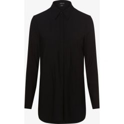 Marc Cain Collections - Bluzka damska, czarny. Czarne bluzki damskie Marc Cain Collections, bez wzorów, eleganckie, z koszulowym kołnierzykiem, bez rękawów. Za 639,95 zł.