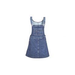 Sukienki krótkie Tommy Jeans TJW A LINE DUNGAREE DRESS. Niebieskie sukienki damskie Tommy Jeans, s, bez wzorów, z jeansu, bez kołnierzyka, z krótkim rękawem, krótkie, mini. Za 519,00 zł.
