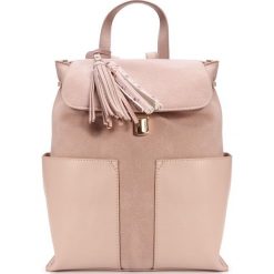 L'Atelier du Sac plecak damski Mabel 9173 jasnoróżowy z pashmina. Różowe plecaki damskie L'Atelier du Sac, bez wzorów, eleganckie. Za 389,00 zł.
