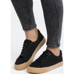 Czarne Trampki International Love. Czarne espadryle damskie Born2be, bez wzorów, na sznurówki. Za 69,99 zł.