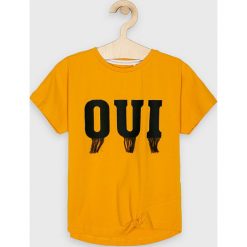Name it - T-shirt dziecięcy 116-152 cm. Bluzki dziewczęce Name it, z aplikacjami, z elastanu, z okrągłym kołnierzem, bez rękawów, bez kaptura. Za 69,90 zł.