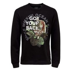 ONLY&SONS Męska sweter Pedley Crew Sweat Black (rozmiar S). Czarne swetry męskie Only&Sons, s, bez wzorów, bez kołnierzyka, bez kaptura. W wyprzedaży za 91,00 zł.
