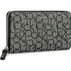 Portfele damskie: Duży Portfel Damski CALVIN KLEIN BLACK LABEL – Marissa Mono Large Zipa K60K603190 005