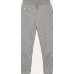 Polo Ralph Lauren - Spodnie dziecięce 128-176 cm. Szare spodnie dziewczęce Polo Ralph Lauren, bez wzorów, z bawełny. W wyprzedaży za 179,90 zł.