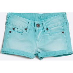 Pepe Jeans - Szorty dziecięce 92-122 cm. Szare spodenki dziewczęce marki Pepe Jeans, z aplikacjami, z elastanu, casualowe. W wyprzedaży za 89,90 zł.