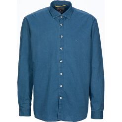 Koszula "Dave" - Regular fit - w kolorze niebieskim. Niebieskie koszule męskie Camel Active, m, bez wzorów, z bawełny, z włoskim kołnierzykiem, bez rękawów. W wyprzedaży za 87,95 zł.