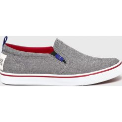 Trussardi Jeans - Tenisówki. Szare trampki męskie Trussardi Jeans, bez wzorów, z jeansu, bez zapięcia. W wyprzedaży za 269,90 zł.