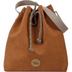 Torebka worek "BUCKET BAG" z eko-zamszu, kolor karmelowy. Torebki worki damskie me&BAGS, bez wzorów, bez dodatków. Za 199,00 zł.