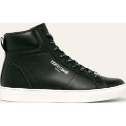 Roberto Cavalli Sport - Buty skórzane. Białe buty sportowe damskie Roberto Cavalli Sport, bez wzorów, ze skóry, sportowe. W wyprzedaży za 599,90 zł.