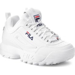 Sneakersy FILA - Disruptor Wmn Low 1010302.1FG White. Białe półbuty damskie Fila, ze skóry ekologicznej. Za 519,00 zł.