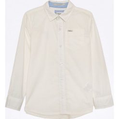 Pepe Jeans - Koszula dziecięca 122-176 cm. Szare koszule męskie jeansowe marki Pepe Jeans, z klasycznym kołnierzykiem, z długim rękawem. W wyprzedaży za 149,90 zł.