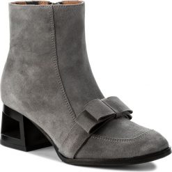 Botki EVA MINGE - Jessenia 2R 17SF1372249EF 809. Szare botki damskie skórzane Eva Minge. W wyprzedaży za 309,00 zł.