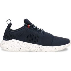 Półbuty JAPURA. Niebieskie derby męskie Gino Rossi, z tkaniny, na sznurówki. Za 149,90 zł.