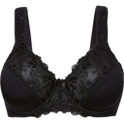 Biustonosz "minimizer" bonprix czarny. Czarne biustonosze bonprix, z haftami. Za 54,99 zł.