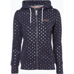 Superdry - Damska bluza rozpinana, niebieski. Niebieskie bluzy rozpinane damskie Superdry, l, w kropki. Za 379,95 zł.