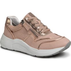 Sneakersy CAPRICE - 9-23704-24 Rose/Rosegold 593. Różowe półbuty damskie Caprice, na co dzień, bez wzorów, ze skóry, bez obcasa, bez zapięcia. W wyprzedaży za 229,00 zł.