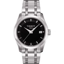 RABAT ZEGAREK TISSOT T-TREND T035.210.11.051.00. Czarne zegarki damskie TISSOT, ze stali. W wyprzedaży za 1139,60 zł.