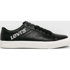 Levi's - Buty. Czarne sneakersy męskie Levi's®, z okrągłym noskiem, na sznurówki. W wyprzedaży za 199,90 zł.