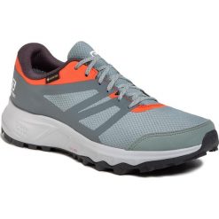 Buty SALOMON - Trailster 2 Gtx GORE-TEX 409634 Lead/Stormy Weather/Cherry Tomato. Szare buty sportowe męskie Salomon, z tworzywa sztucznego, bez zapięcia, do biegania, gore-tex. W wyprzedaży za 309,00 zł.
