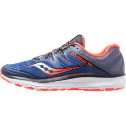 Saucony GUIDE ISO Obuwie do biegania Stabilność blue/grey/vizired. Niebieskie buty do biegania męskie Saucony, z gumy. Za 589,00 zł.