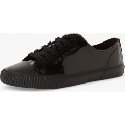 Calvin Klein Jeans - Tenisówki damskie, czarny. Czarne trampki i tenisówki damskie Calvin Klein Jeans, bez wzorów, z jeansu, bez zapięcia. Za 249,95 zł.