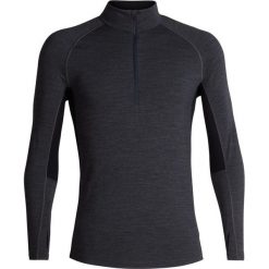 Icebreaker koszulka męska Mens 200 Zone LS Half Zip Jet Hthr/Black XXL. Czarne koszulki męskie termoaktywne Icebreaker, xxl, bez wzorów, z wełny, z długim rękawem. W wyprzedaży za 269,00 zł.