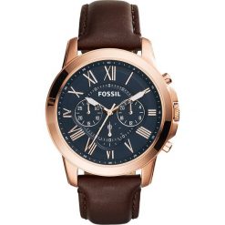 Zegarek FOSSIL - Grant FS5068 Brown/Rose Gold. Brązowe zegarki męskie marki Fossil, ze stali. Za 589,00 zł.