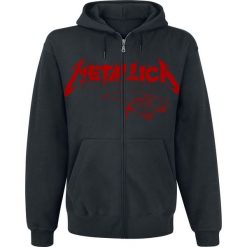 Bluzy męskie: Metallica One Landmine Bluza z kapturem rozpinana czarny
