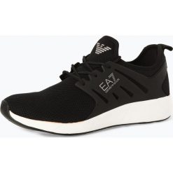 EA7 Emporio Armani - Tenisówki męskie, czarny. Czarne trampki męskie EA7 Emporio Armani, bez wzorów, bez zapięcia. Za 449,95 zł.