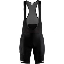Craft Spodenki Rowerowe Męskie Rise Bib, Czarno-Biały Xxl. Czarne spodenki sportowe męskie Craft, s, bez wzorów, z materiału, klasyczne, na fitness i siłownię. W wyprzedaży za 199,00 zł.
