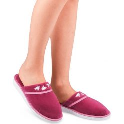 Kapcie damskie Natural Style NS-059 Różowe. Różowe kapcie damskie NATURAL STYLE, z bawełny. Za 28,00 zł.