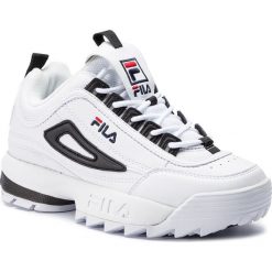 Sneakersy FILA - Disruptor Cb Low Wmn 1010604.00E White/Black. Białe sneakersy damskie Fila, na co dzień, bez wzorów, ze skóry ekologicznej, bez obcasa, na płaskiej podeszwie, bez zapięcia. Za 519,00 zł.