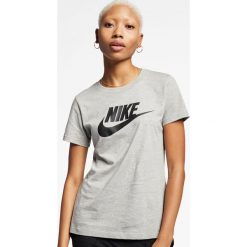 Nike Essential Icon Koszulka Szary. Szare koszulki damskie Nike, m, z haftami, z bawełny, bez kołnierzyka. Za 111,95 zł.