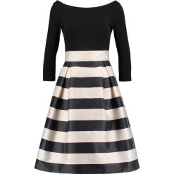 Swing Sukienka koktajlowa black/beige. Czarne sukienki damskie marki Swing, bez wzorów, z poliesteru, wizytowe, bez kołnierzyka, bez rękawów. Za 509,00 zł.