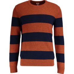 Swetry klasyczne męskie: GAP RUGBY STRIPE CREW Sweter henna