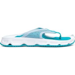 Salomon RX Break 4.0 Japonki Niebieski. Niebieskie klapki damskie Salomon, w paski, z materiału, bez obcasa. Za 240,95 zł.
