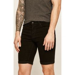 Only & Sons - Szorty jeansowe. Czarne spodenki i szorty męskie Only & Sons, bez wzorów, z elastanu, casualowe. W wyprzedaży za 99,90 zł.