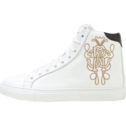 Trampki męskie: Roberto Cavalli Tenisówki i Trampki wysokie white