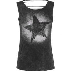 RED by EMP Dance It All Off Top damski szary. Szare bluzki damskie marki RED by EMP, l, z nadrukiem, z dekoltem na plecach, bez rękawów. Za 36,90 zł.
